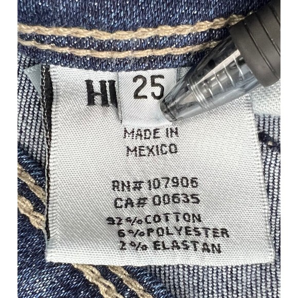 Hudson Womens Denim Jeans Ginny Straight Ankle Crop UnCuffed Blue Size 25 x 28 - Picture 7 of 8